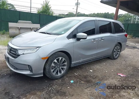 2021 Honda Odyssey Ex-L z USA, uszkodzony, nr VIN 5FNRL6H79MB024582